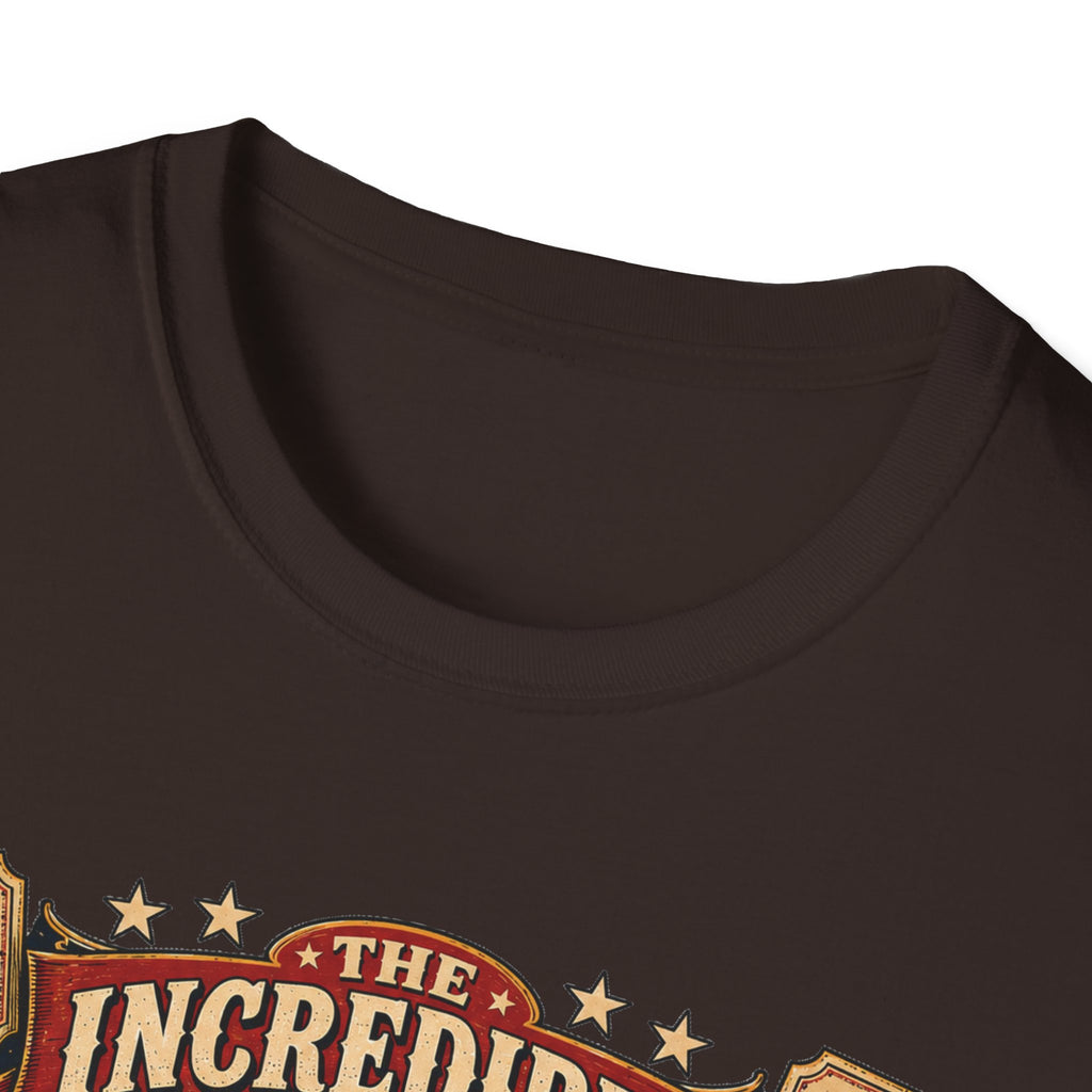 Incredible Feathered Strongman Brahma T-Shirt — Vintage Poster Rooster Tee