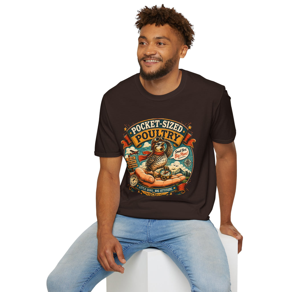 Tiny Quail Adventures T-Shirt — Quail Life Vintage Graphic Comic Tee