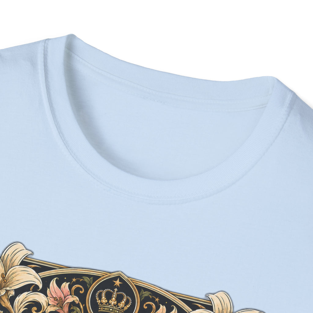 Crowned by Nature Polish Chicken T-Shirt — Vintage Botanical Hen Tee