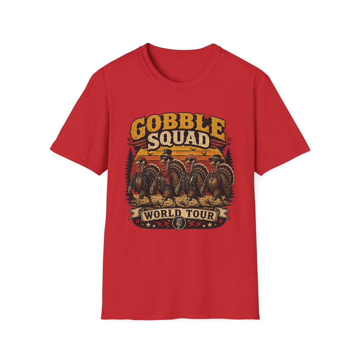 Gobble Squad World Turkey Tour Tee — Born to Strut
