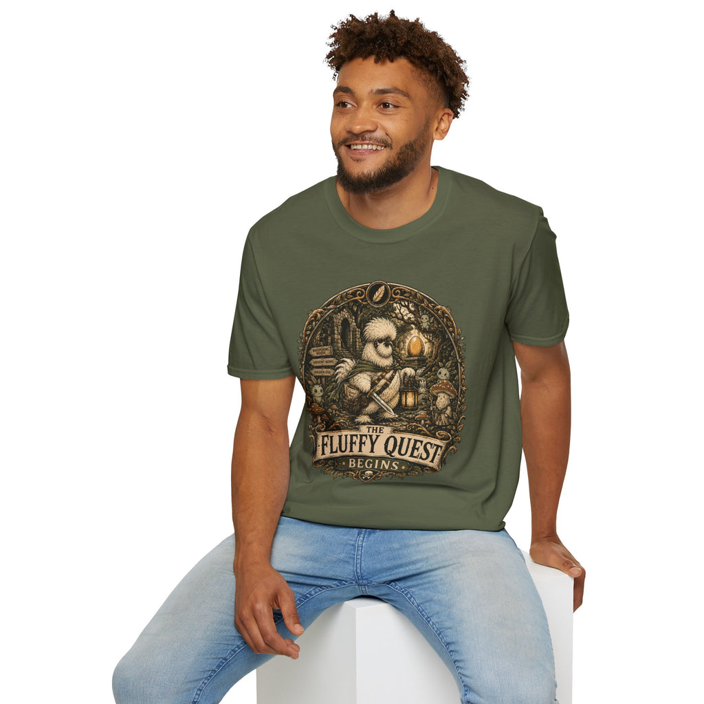 Quest for the Golden Egg Silkie T-Shirt — Enchanted Wood Adventure Tee