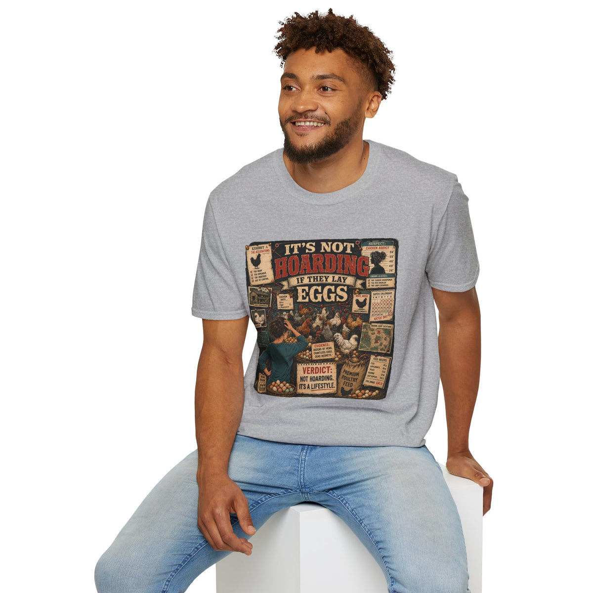 It's Not Hoarding If They Lay Eggs T-Shirt — Chicken Conspiracy Board Tee