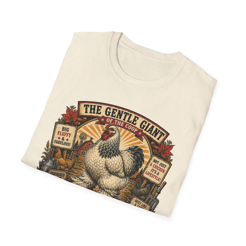 The Gentle Giant of the Coop Brahma T-Shirt — Big Fluffy Farmhouse Tee