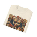 Incredible Feathered Strongman Brahma T-Shirt — Vintage Poster Rooster Tee