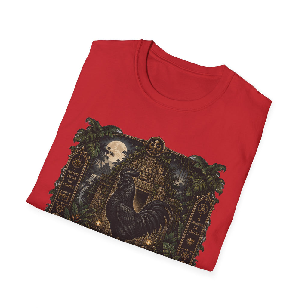 Keeper of Secrets Ayam Cemani T-Shirt — Jungle Temple Rooster Graphic Tee