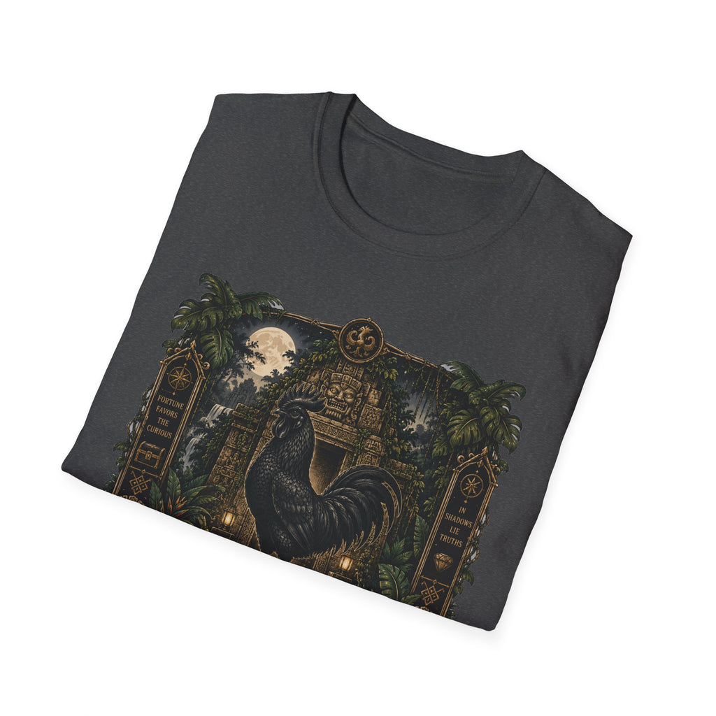 Keeper of Secrets Ayam Cemani T-Shirt — Jungle Temple Rooster Graphic Tee