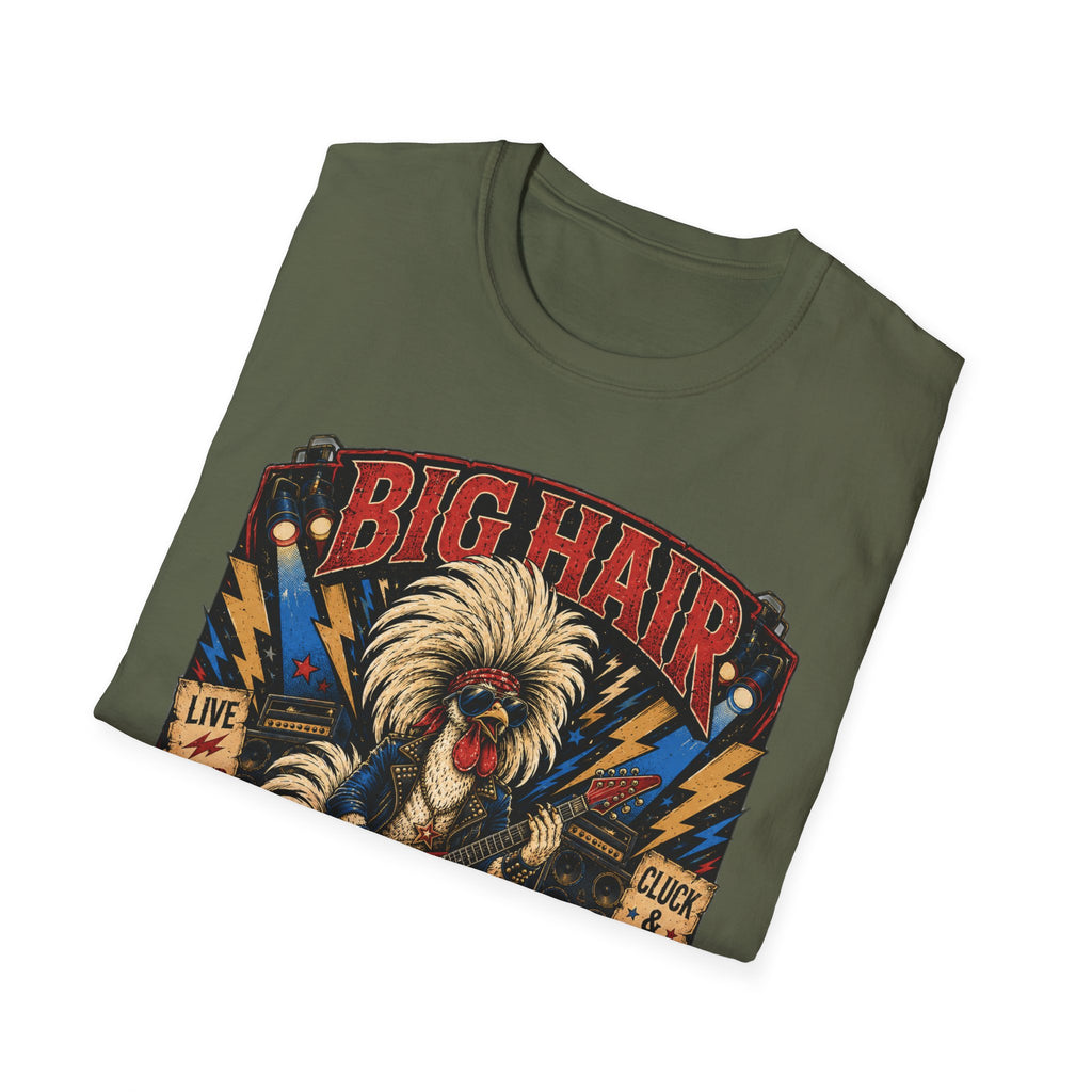 Big Hair Rock Star Concert Polish Chicken T-Shirt