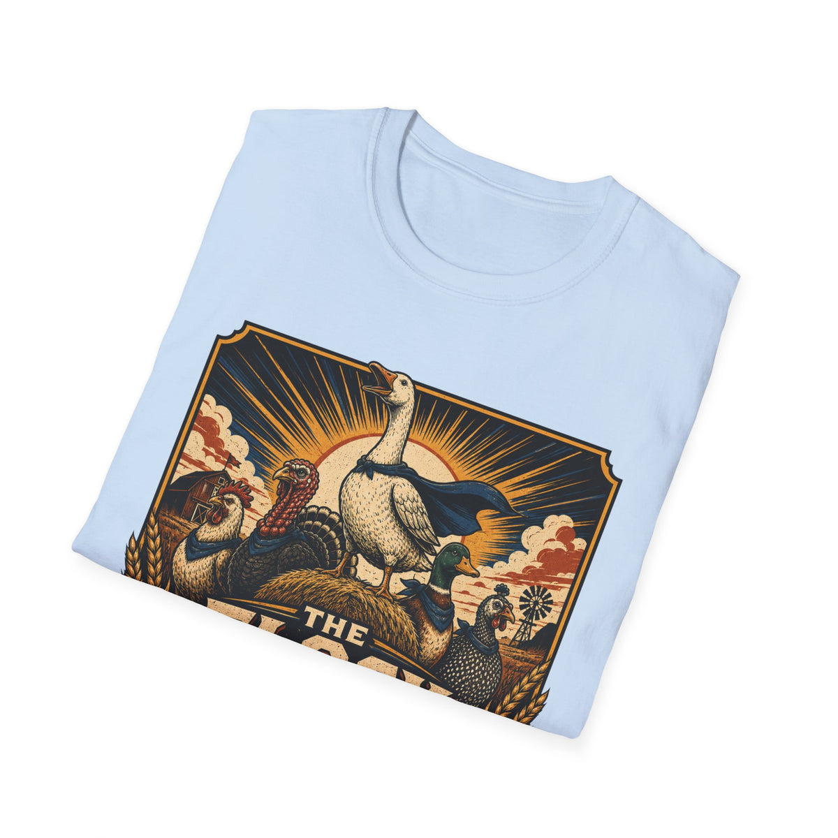 The Flock Awakens T‑Shirt — Retro Goose & Duck Vintage Wildlife Tee
