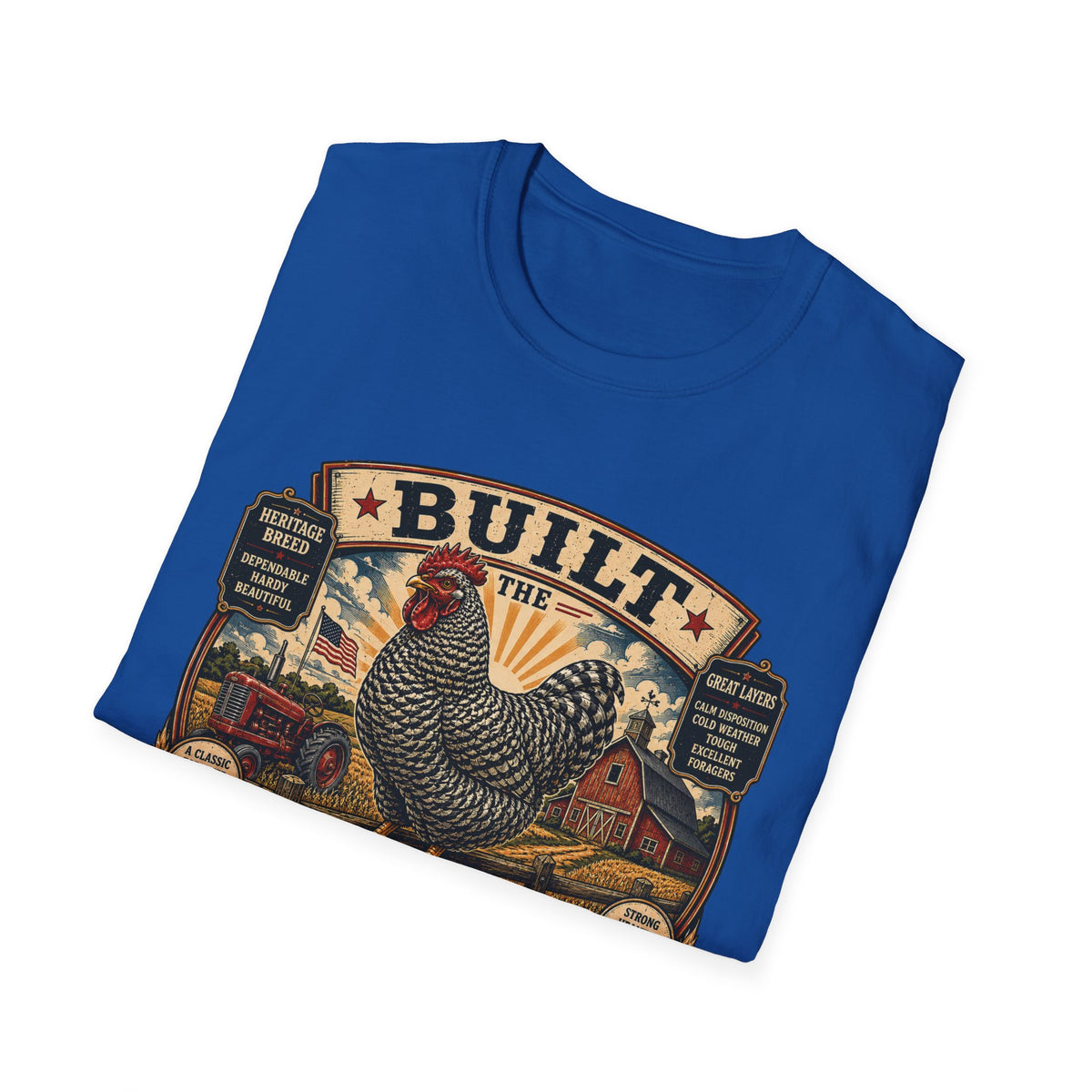 Barred Rock Heritage Farm T-Shirt — Original American Classic Rooster Tee
