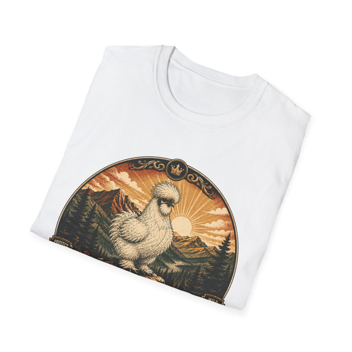 Fluff Range National Park Silkie T-Shirt — Vintage Park Badge Tee