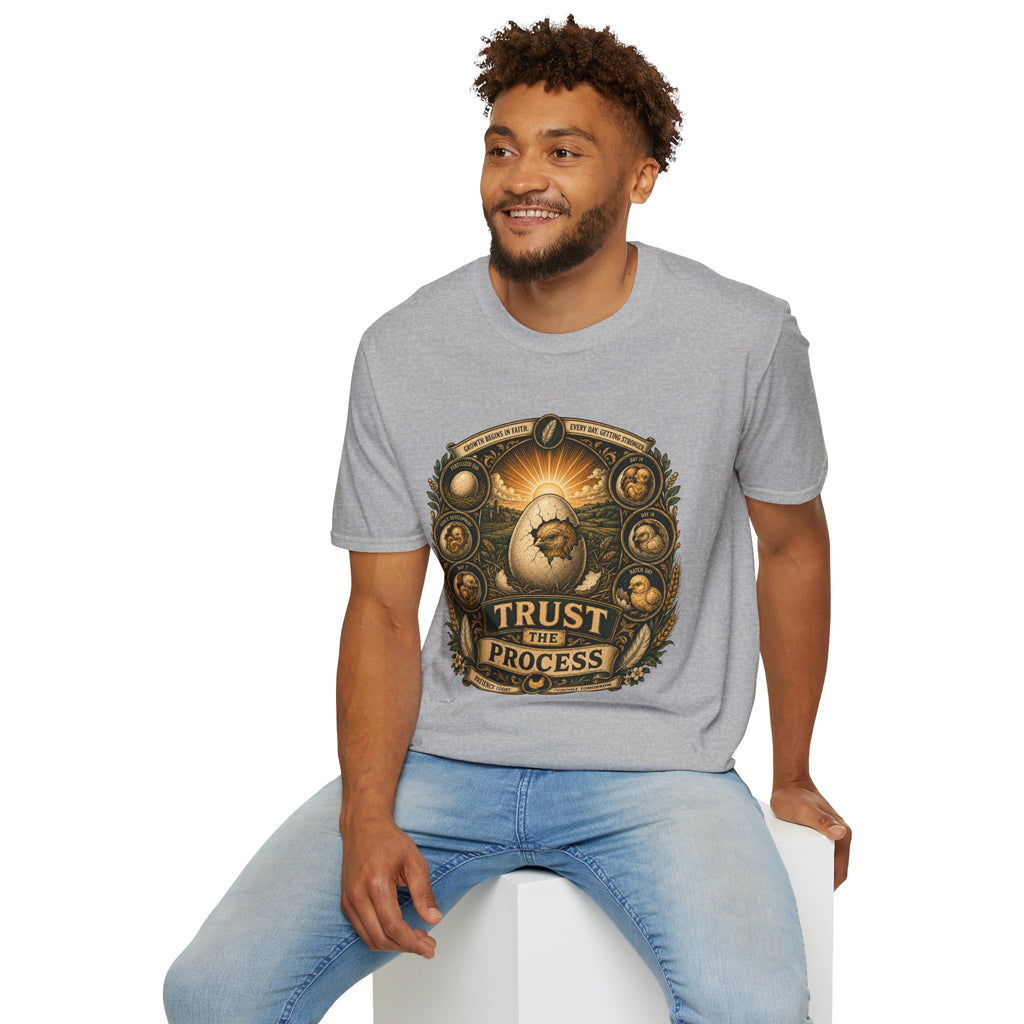 Trust the Process Hatching Emblem T-Shirt — Good Things Take Time Tee