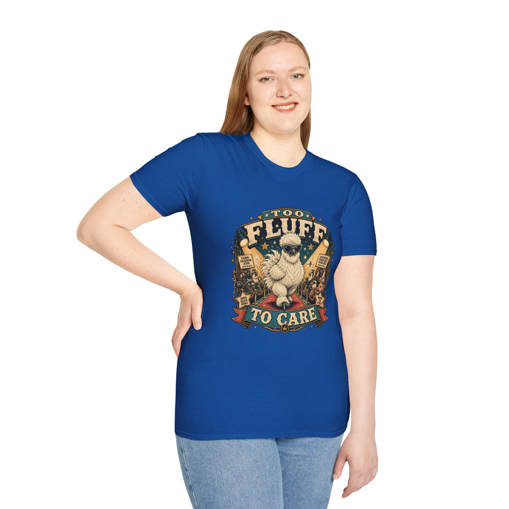 Too Fluff Silkie Chicken T-Shirt — Farm Fashion Icon Showbiz Tee