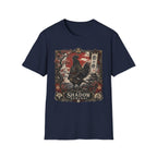 Shadow Samurai Ayam Cemani T-Shirt — Sunset Blossom Warrior Rooster Tee