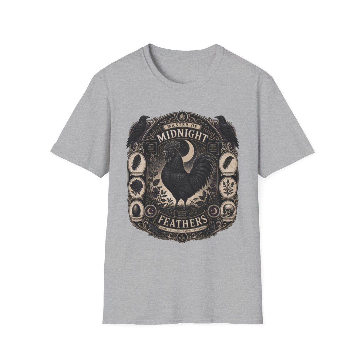 Master of Midnight Feathers Ayam Cemani T-shirt, photo 3