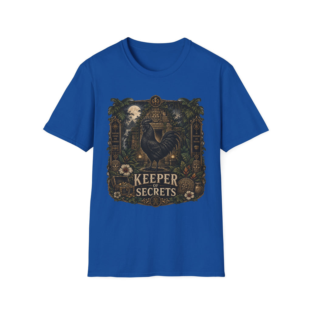 Keeper of Secrets Ayam Cemani T-Shirt — Jungle Temple Rooster Graphic Tee