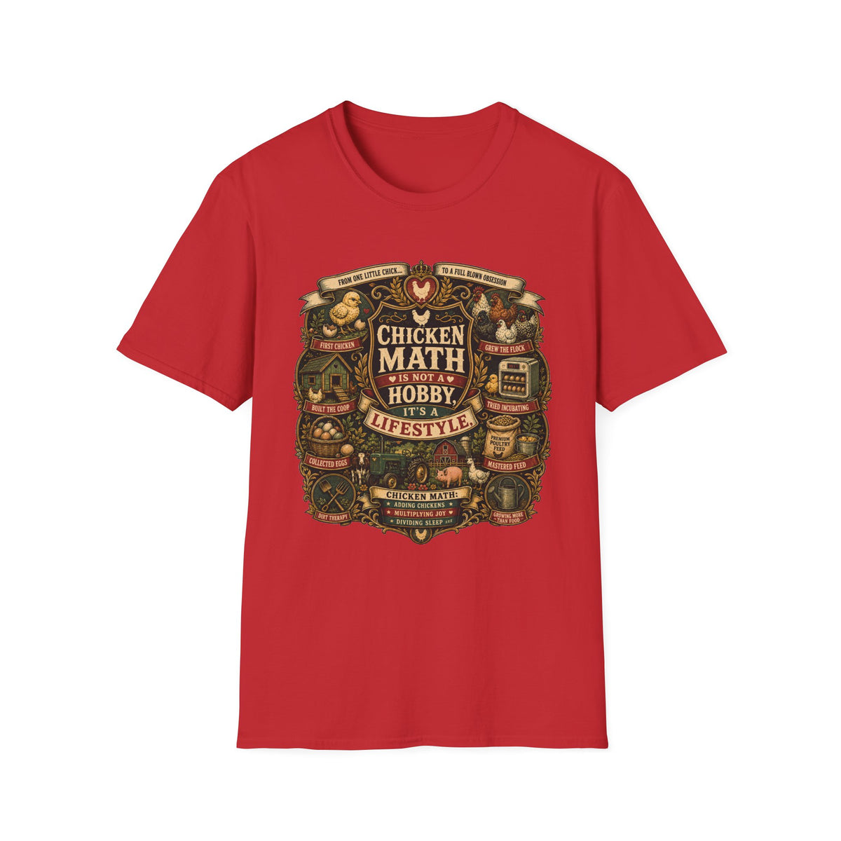 Chicken Math Is Not a Hobby It's a Lifestyle T-Shirt — Graphic Tee