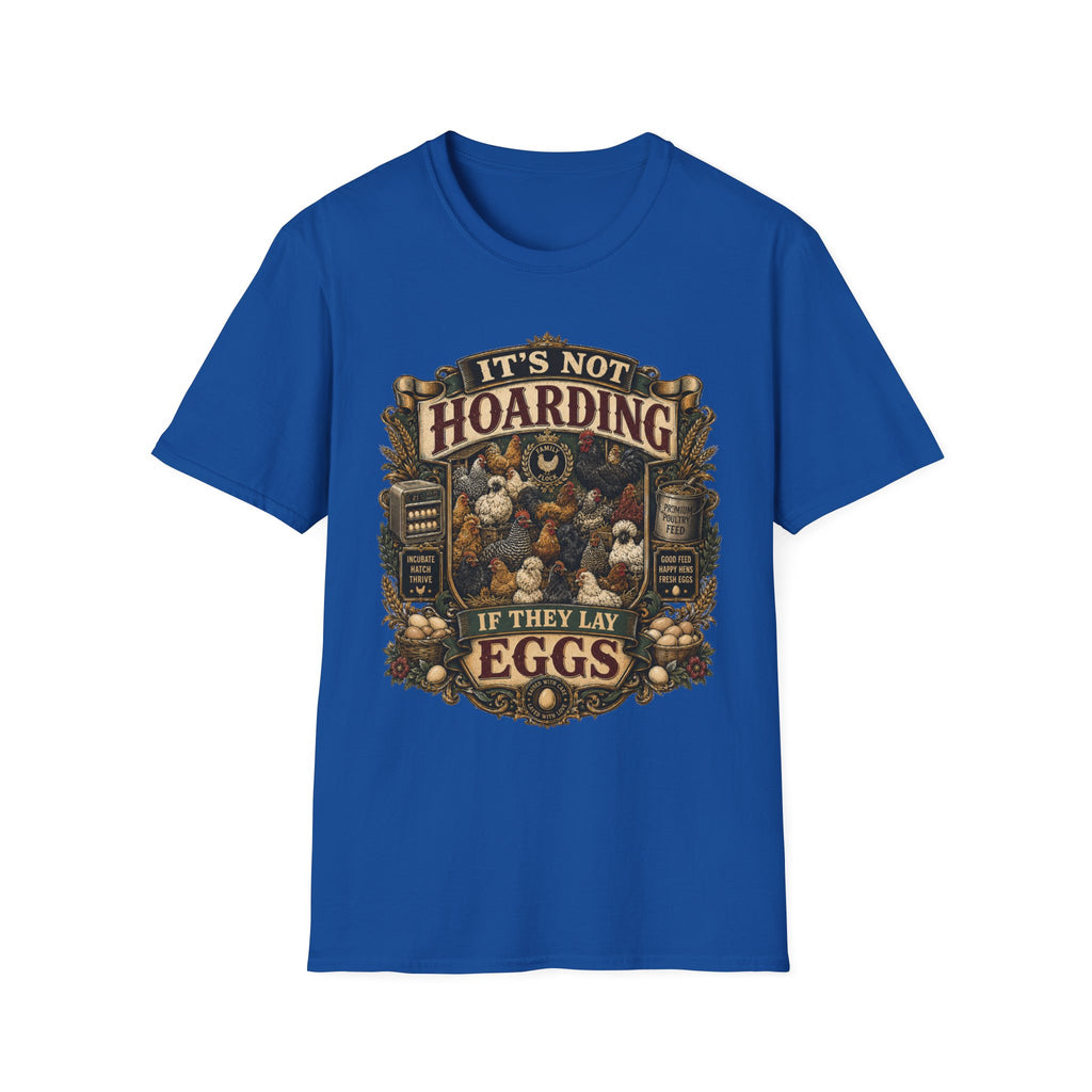 Family Flock Heritage T-Shirt — It's Not Hoarding If They Lay Eggs Tee