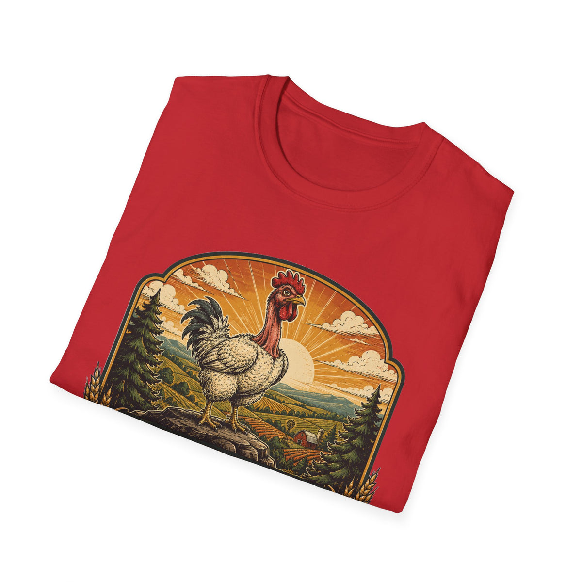 Bare Neck National Park Emblem T-Shirt — Naturally Ventilated Rooster Naked Neck Turken Tee