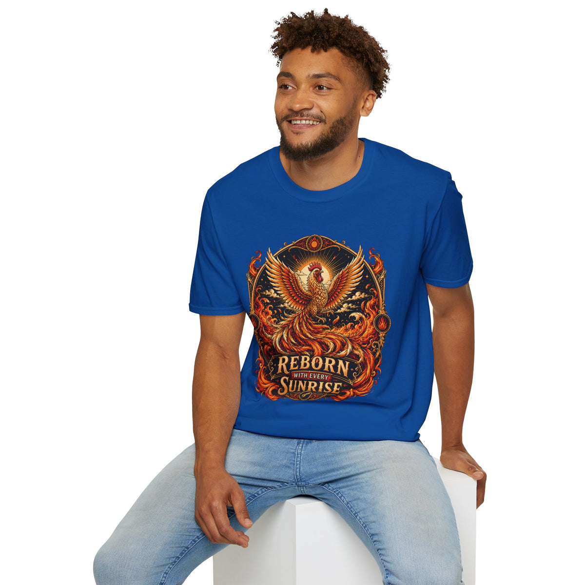 Rise With the Sun Rhode Island Red T-Shirt — Phoenix Rooster Tee