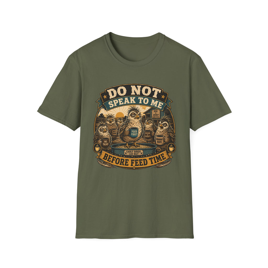 Do Not Speak to Me Before Feed Time Quail T-shirt, photo 4