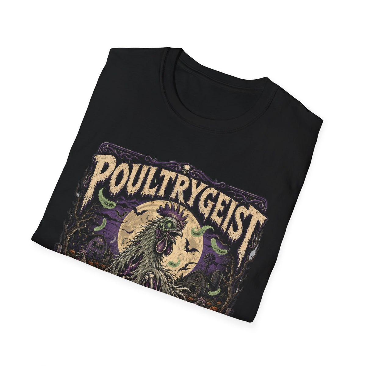 Poultrygeist T-Shirt — Haunted Harvest Night Zombie Chicken Tee