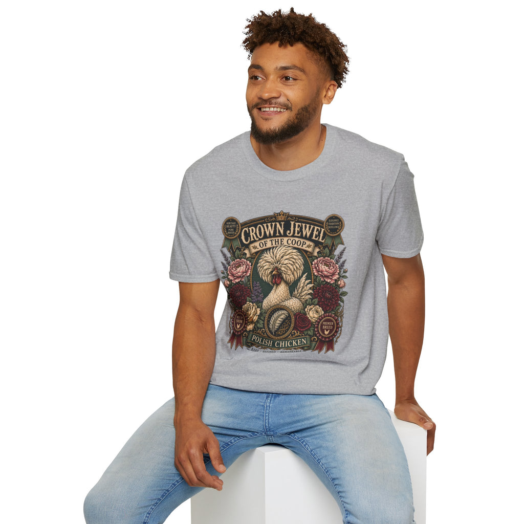 Crown Jewel of the Coop Polish Chicken T-Shirt — Rare, Refined & Remarkable