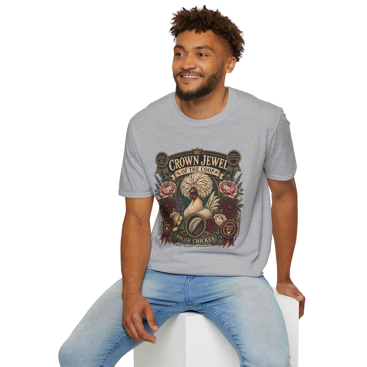 Crown Jewel of the Coop Polish Chicken T-Shirt — Rare, Refined & Remarkable