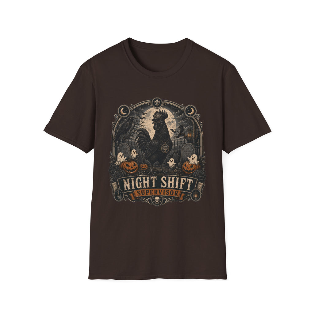 Night Shift Supervisor Ayam Cemani T-shirt, photo 4