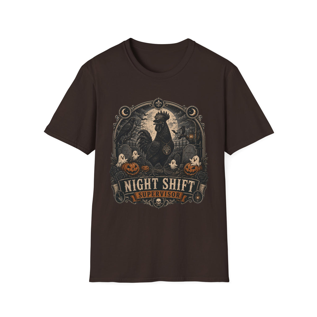 Night Shift Supervisor Ayam Cemani T-shirt, photo 4