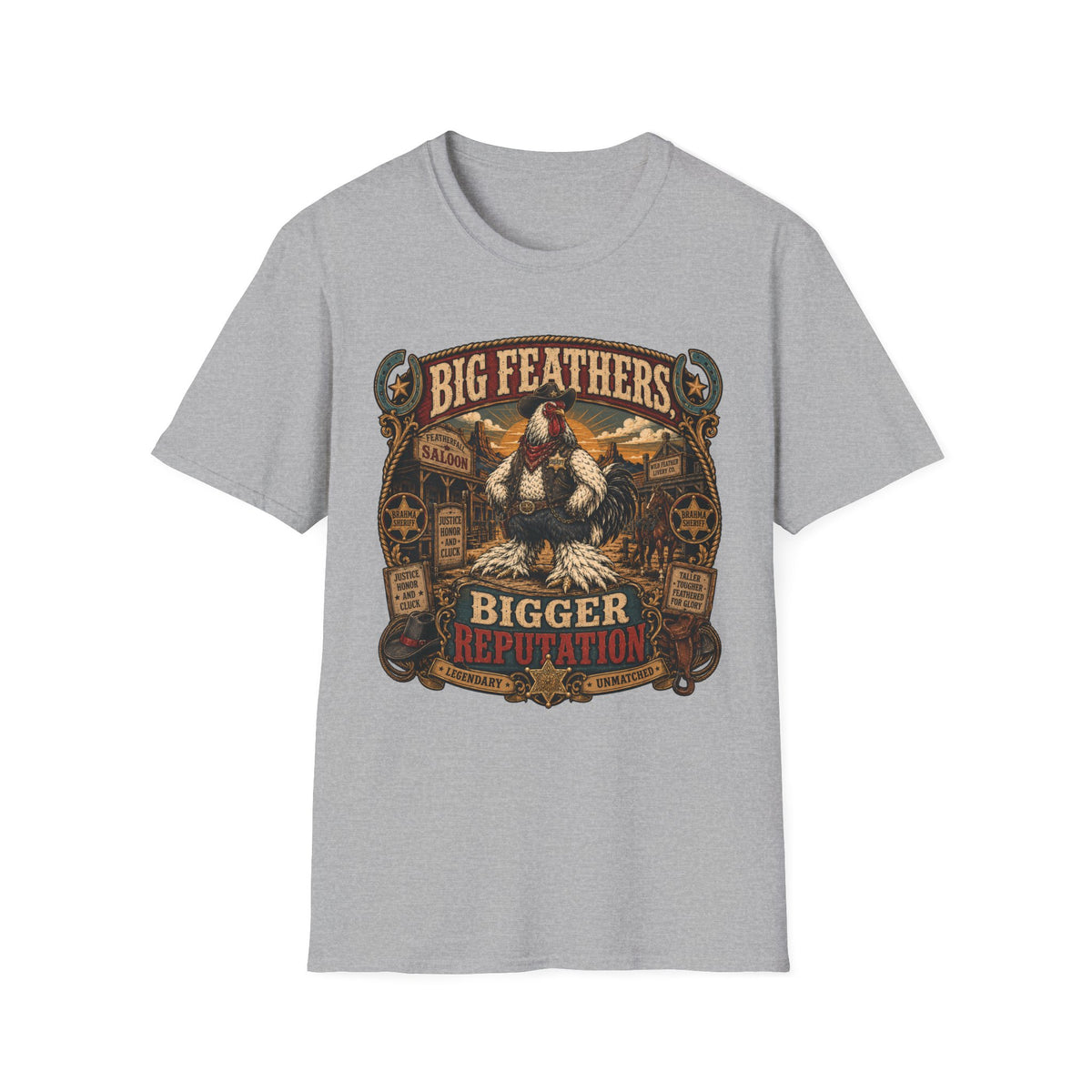 Big Feathers, Bigger Reputation Brahma T-shirt, photo 4