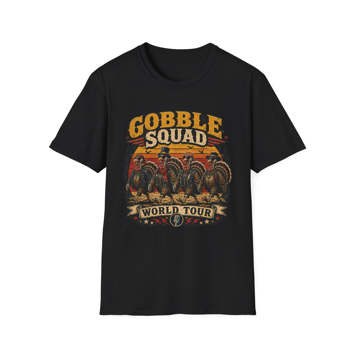 Gobble Squad World Turkey Tour Tee — Born to Strut
