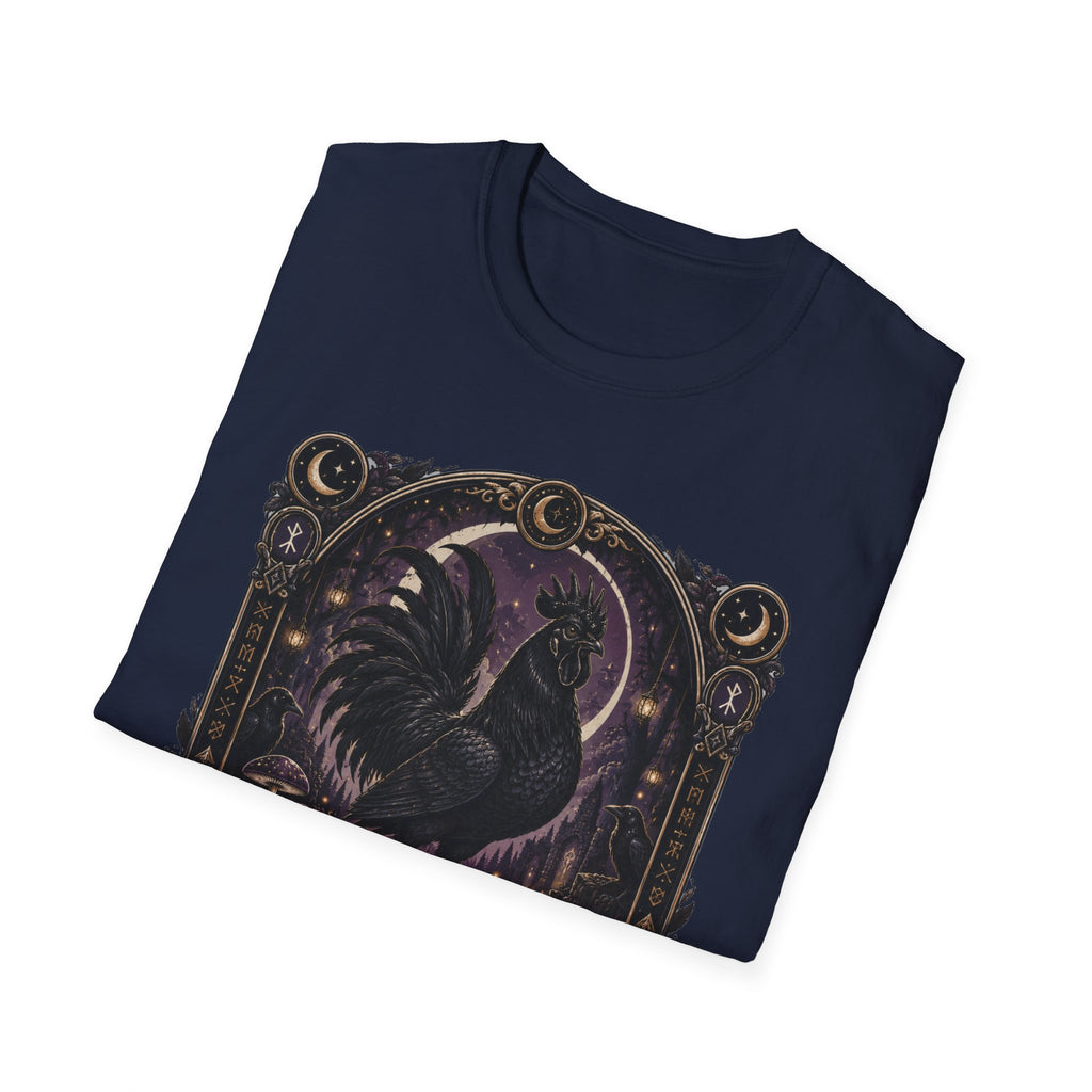 Shadow and Legend Ayam Cemani T-Shirt — Gothic Emblem Rooster Tee