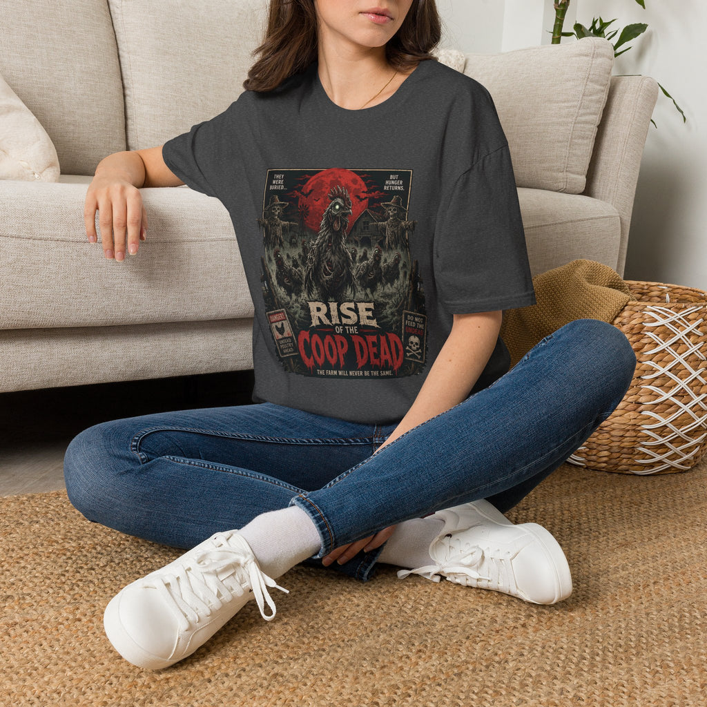 Rise of the Undead Poultry T-Shirt — Zombie Chicken Uprising Tee