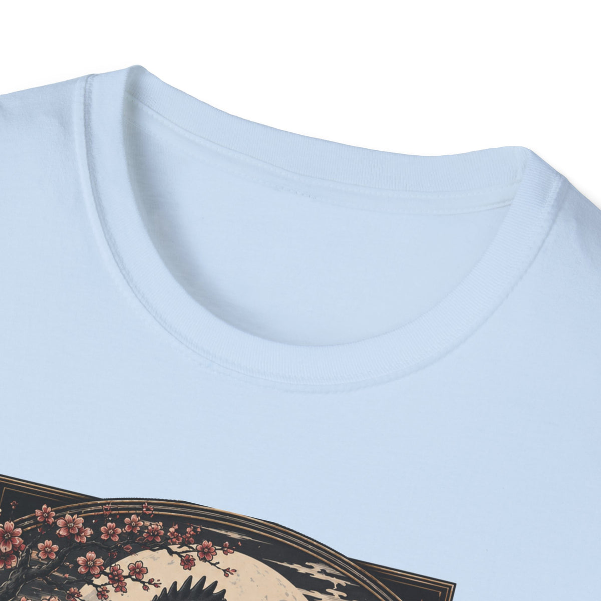 Shadow Samurai Ayam Cemani T-Shirt — Moonrise Warrior Rooster Tee