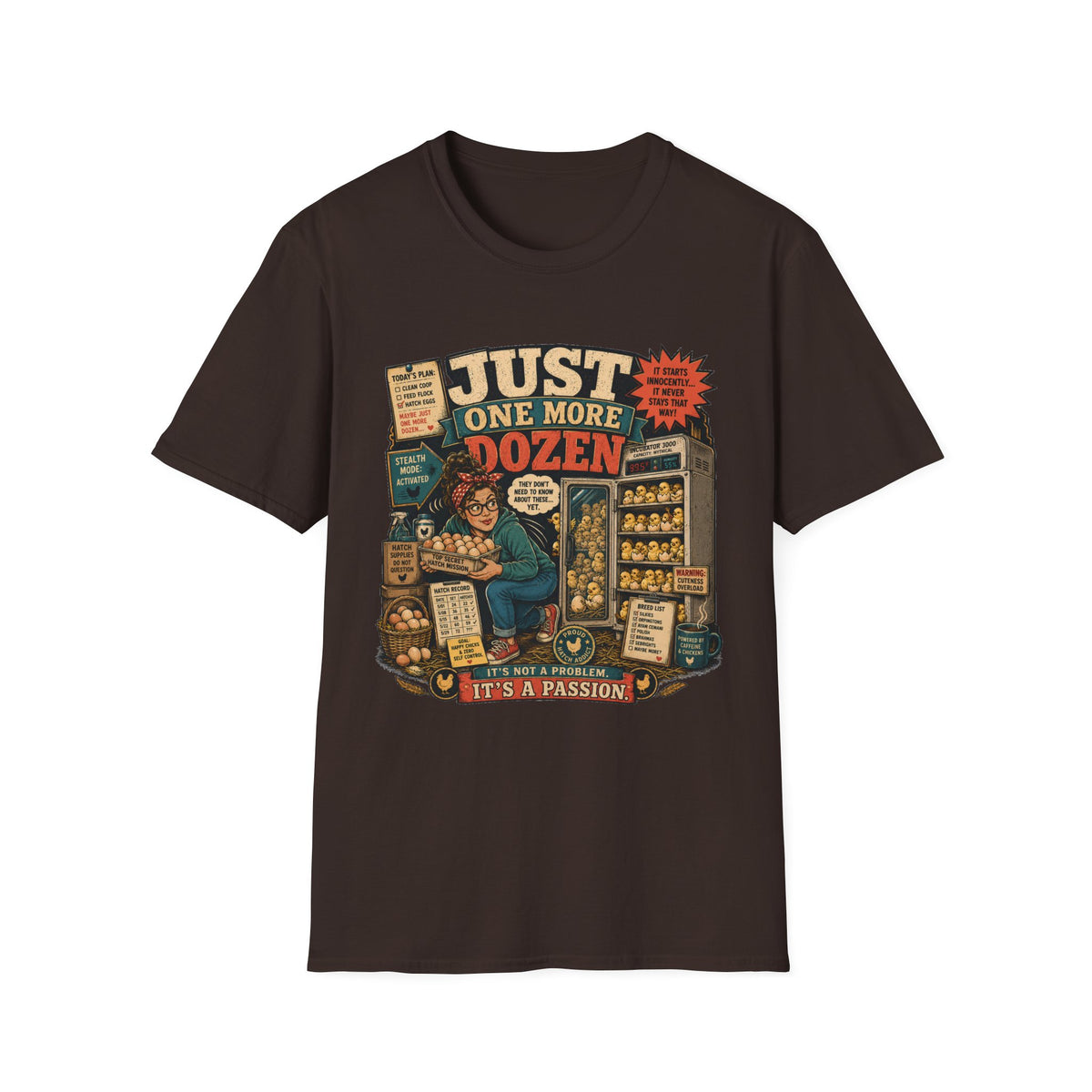 Just One More Dozen Hatch Mission T-shirt, photo 6