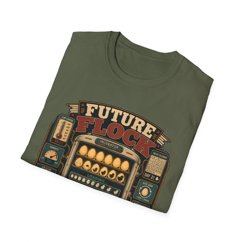 Future of Greatness Incubator T-Shirt — Funny Hatching Homestead Tee