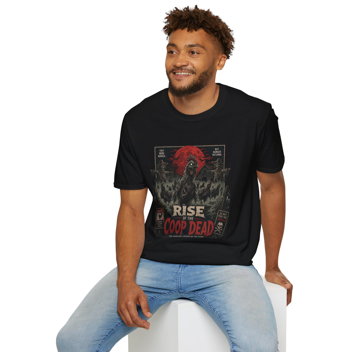 Rise of the Undead Poultry T-Shirt — Zombie Chicken Uprising Tee