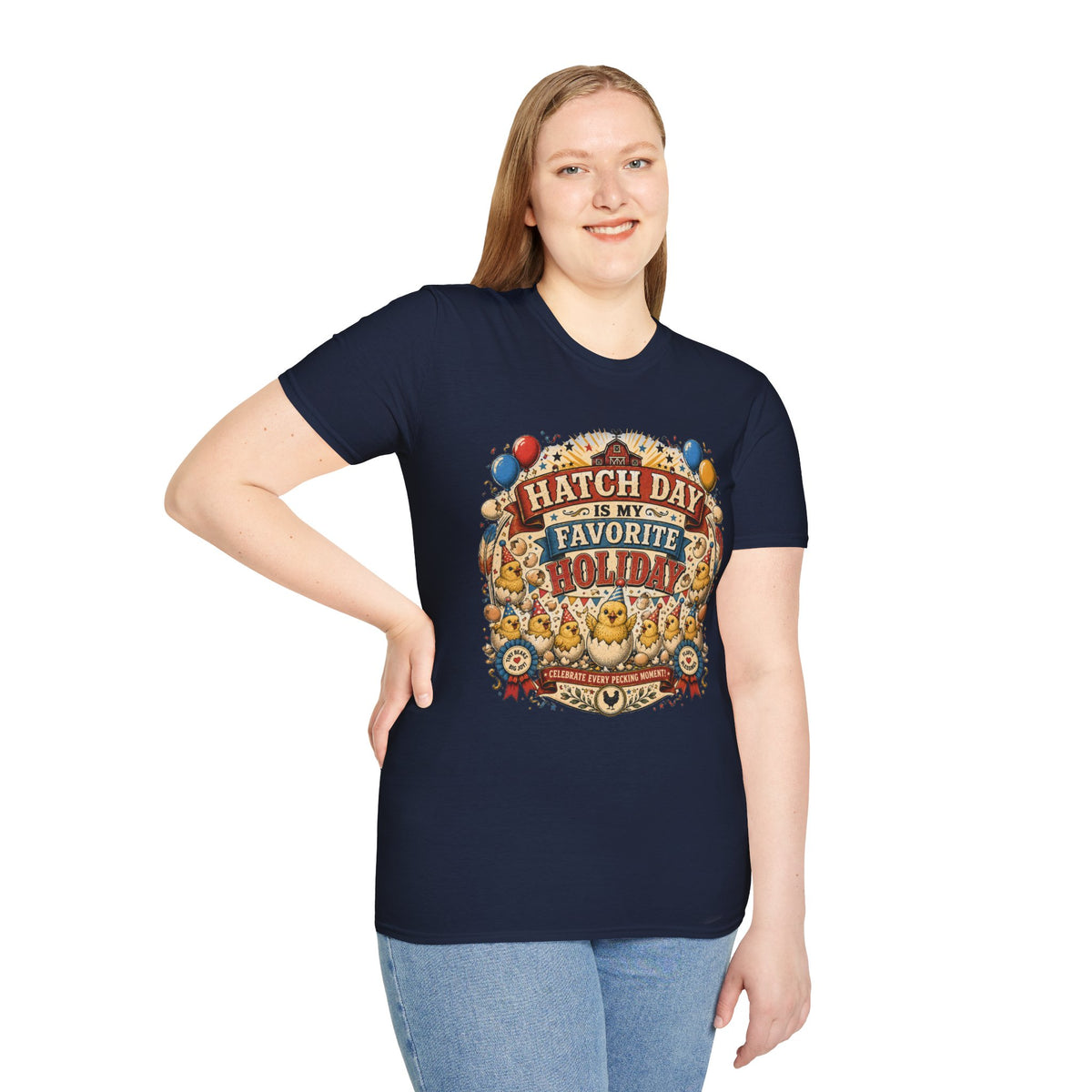 Hatch Day Is My Favorite Holiday T-Shirt — Cute Fluffy Chicks Tee