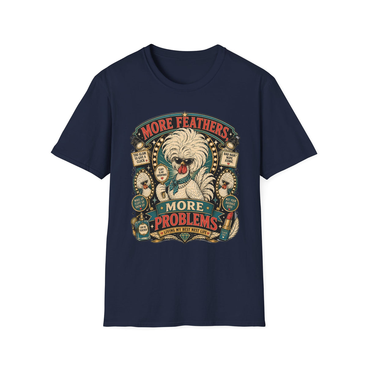 More Feathers, More Problems Polish Chicken T-shirt, photo 7