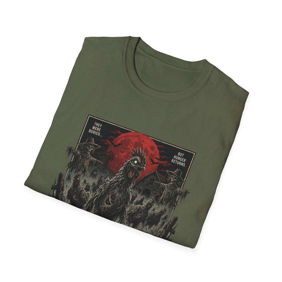 Rise of the Undead Poultry T-Shirt — Zombie Chicken Uprising Tee