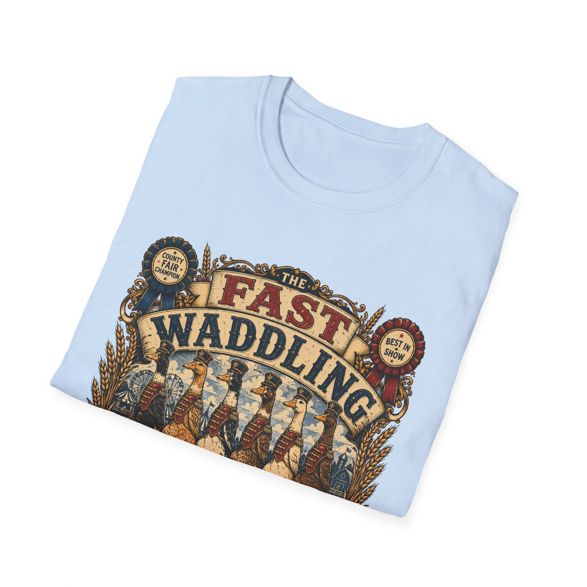 Fast Waddling Division Indian Runner T-Shirt — No Running, Except Them Tee