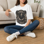 Master of Midnight Feathers Ayam Cemani T-Shirt — Gothic Rooster Graphic Tee