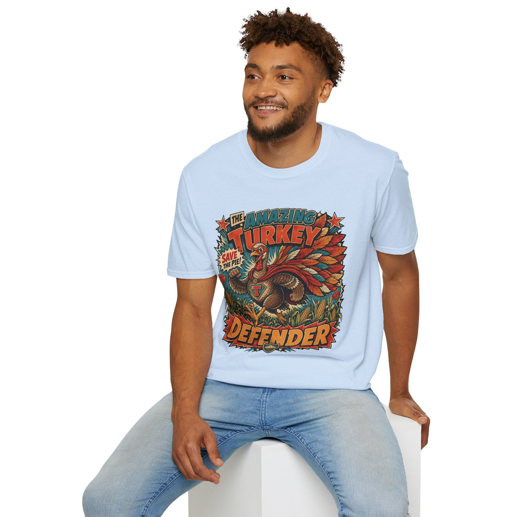 The Amazing Turkey Defender Tee — Save the Pie!