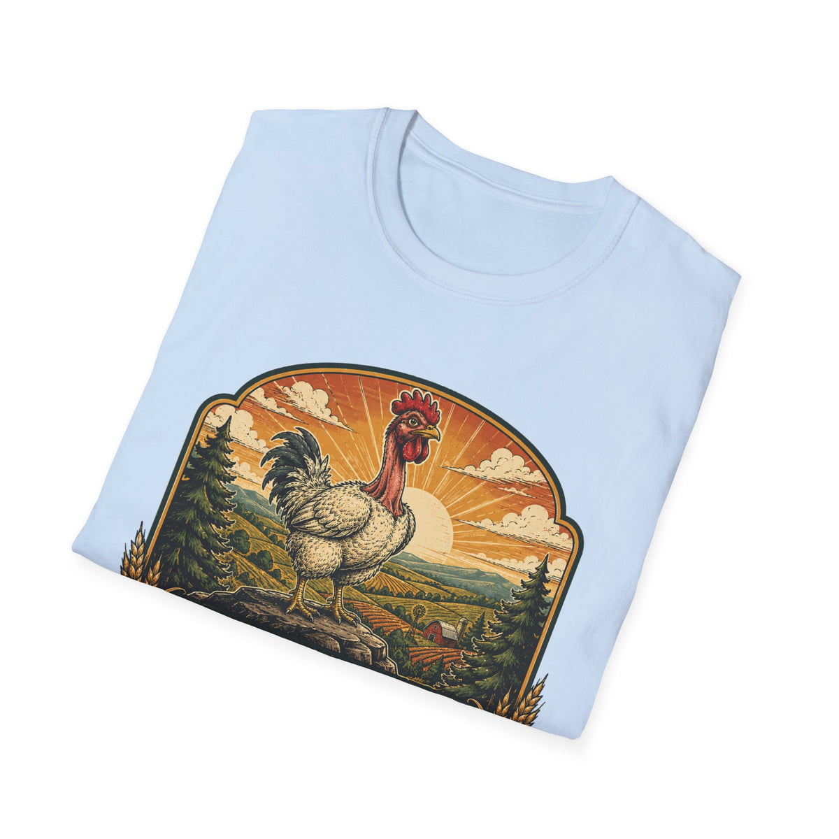 Bare Neck National Park Emblem T-Shirt — Naturally Ventilated Rooster Naked Neck Turken Tee