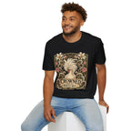 Crowned by Nature Polish Chicken T-Shirt — Vintage Botanical Hen Tee
