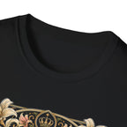 Crowned by Nature Polish Chicken T-Shirt — Vintage Botanical Hen Tee