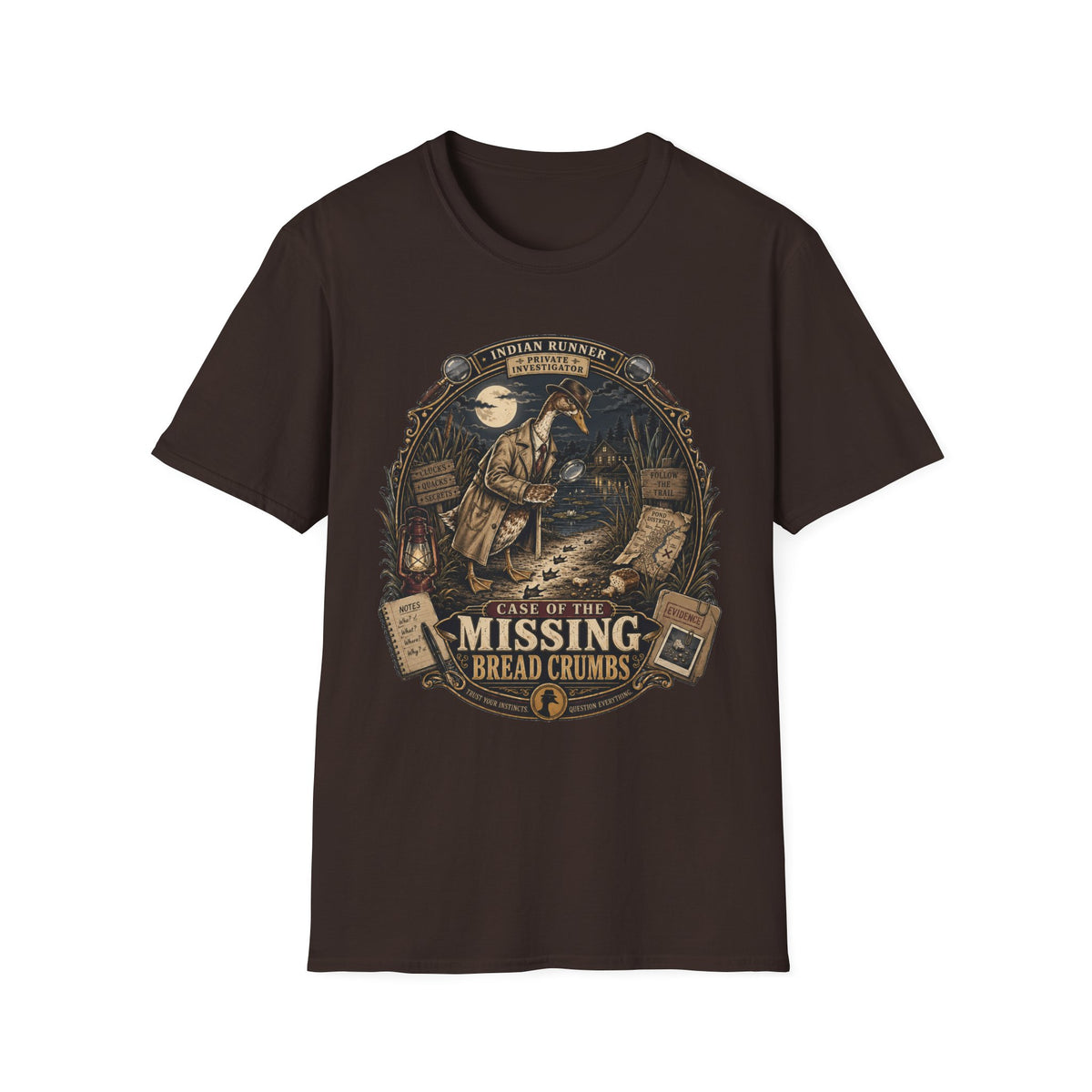 The Case of the Missing Breadcrumbs Indian Runner T-shirt, photo 6