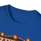 Zombie Chicken Crossing at Night T-Shirt — Spooky Halloween Poultry Tee