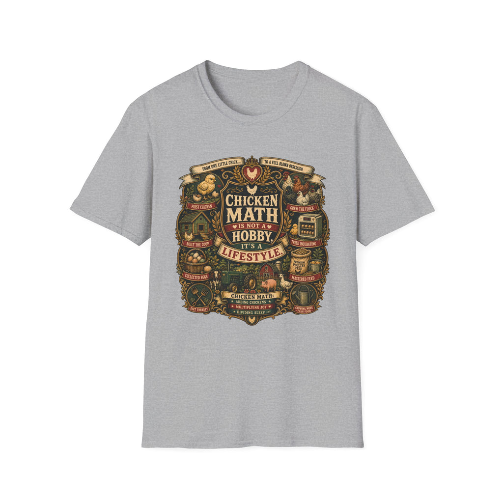 Chicken Math Is Not a Hobby It's a Lifestyle T-shirt, photo 3