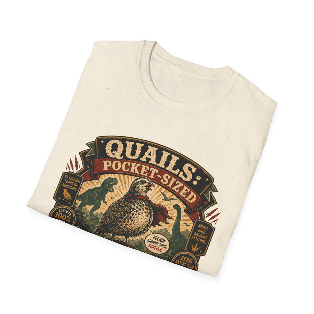 Quailasaurus T-Shirt — The Legendary Mini Dino Quail Graphic Tee